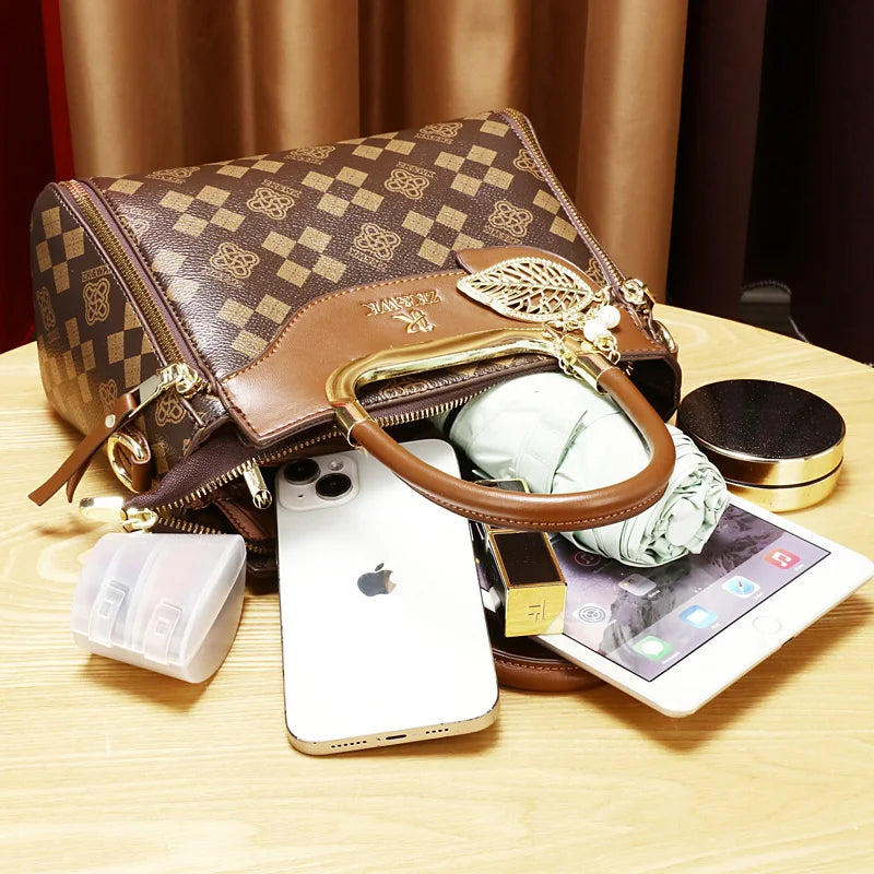 Vintage Flair PU Crossbody Bag