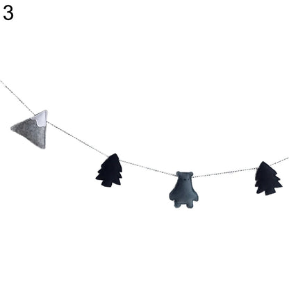 Nordic Felt Cloud Garland Bunting Kids Baby Room Nursery Hanging Wall Decor Wall Hanging DIY Home Decoration