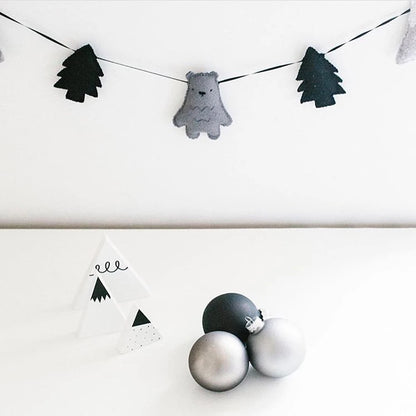Nordic Felt Cloud Garland Bunting Kids Baby Room Nursery Hanging Wall Decor Wall Hanging DIY Home Decoration