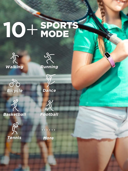 Vigor Kids Fitness Tracker for Girls & Boys Ages 5-15, Kids Watch with IP68 Waterproof, Pedometer, Activity Tracker with Heart Rate & Sleep Monitor, Calorie & Step Counter Watch