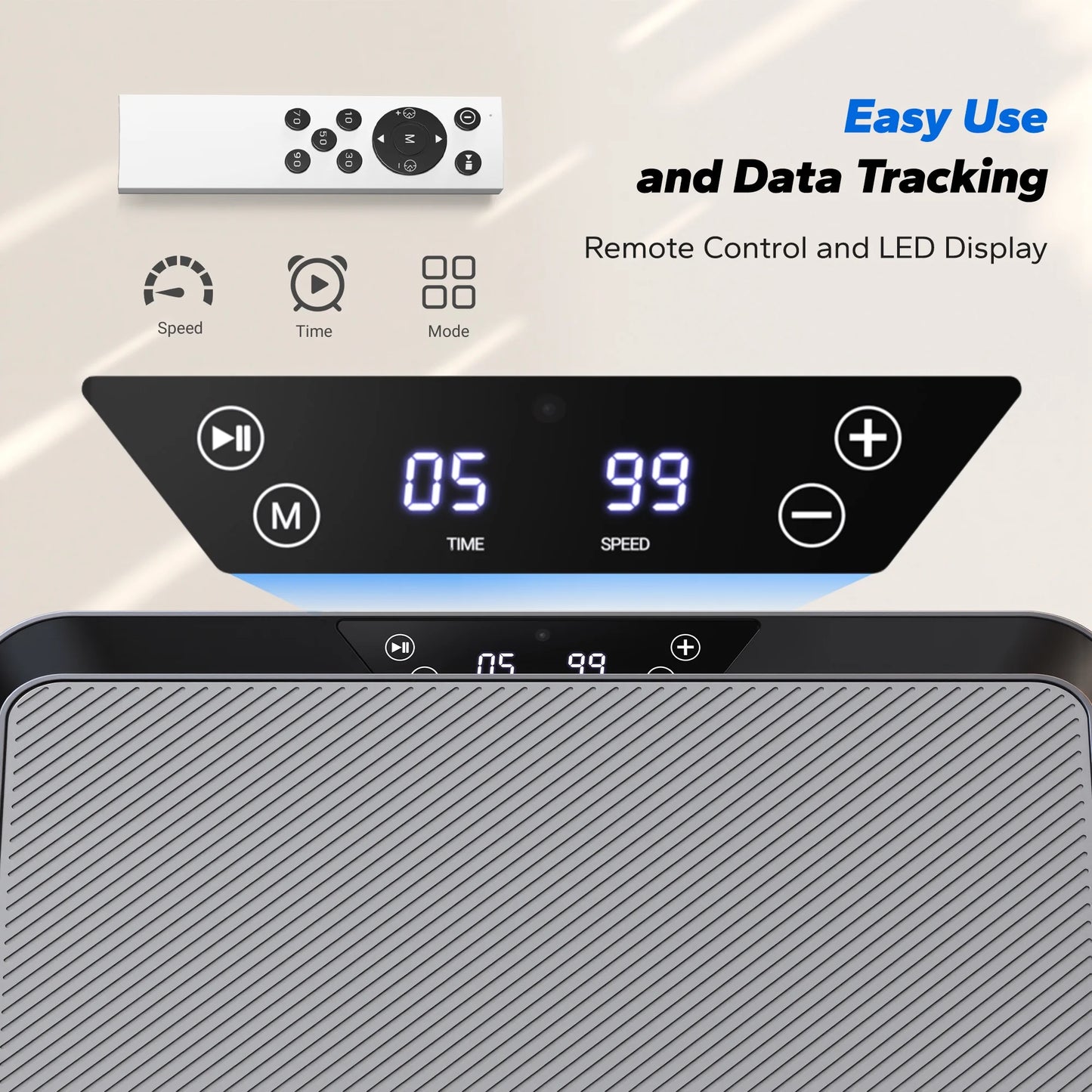 Vibration Plate Exercise Machine Mini for Lymphatic Drainage Whole Body Shaker Weight Loss for Women Men Seniors