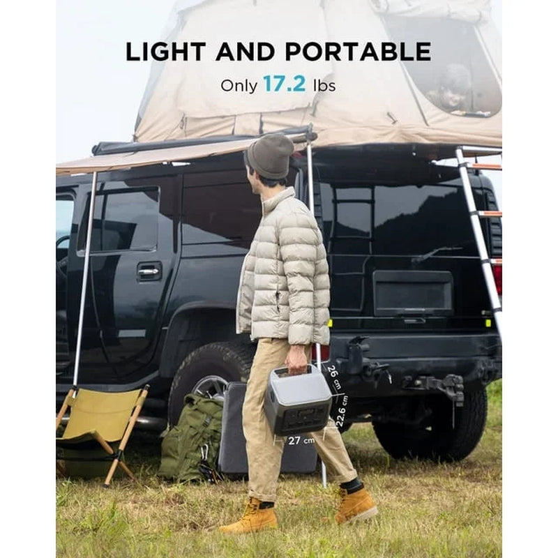 Portable Power Station RIVER 2 Pro 700,716Wh LFP Battery,1600W Solar Generator for Outdoor,Home Use