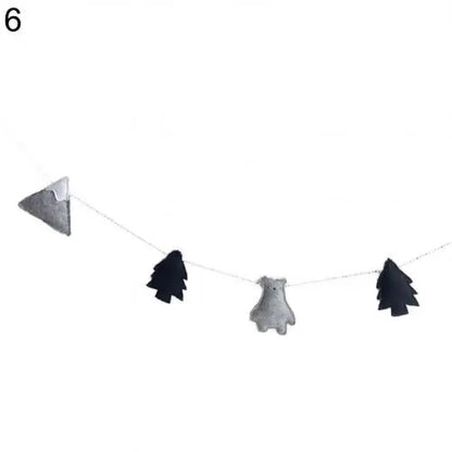 Nordic Felt Cloud Garland Bunting Kids Baby Room Nursery Hanging Wall Decor Wall Hanging DIY Home Decoration