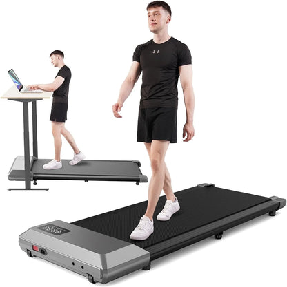Walking Pad, Walking Treadmill under Desk Treadmill 2 in 1 for Home/Office with Remote Control, Small Treadmill with LED Display(Gary)