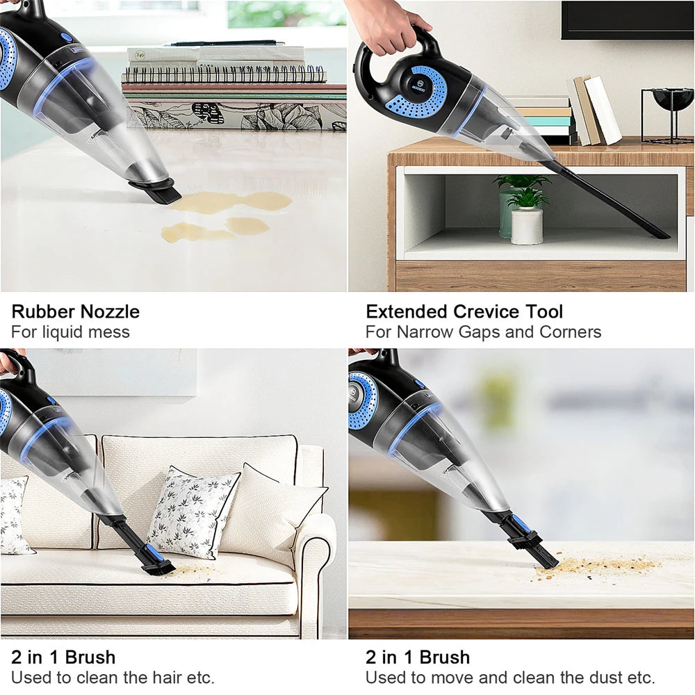 [US Direct] Powerful Wet and Dry Handheld Vacuum Cleaner for Cleaning Appliance Enthusiasts