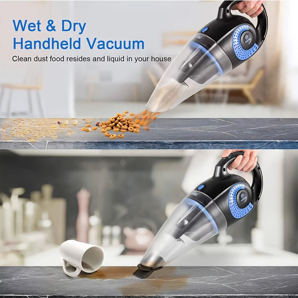 [US Direct] Powerful Wet and Dry Handheld Vacuum Cleaner for Cleaning Appliance Enthusiasts