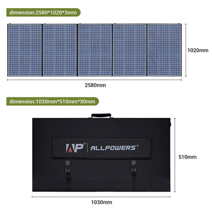 R2500 Portable Solar Generator Kit, 400W Foldable Solar Panel with 2016Wh Lifepo4 Battery Portable Power Station 2500W [Shipping Separately]