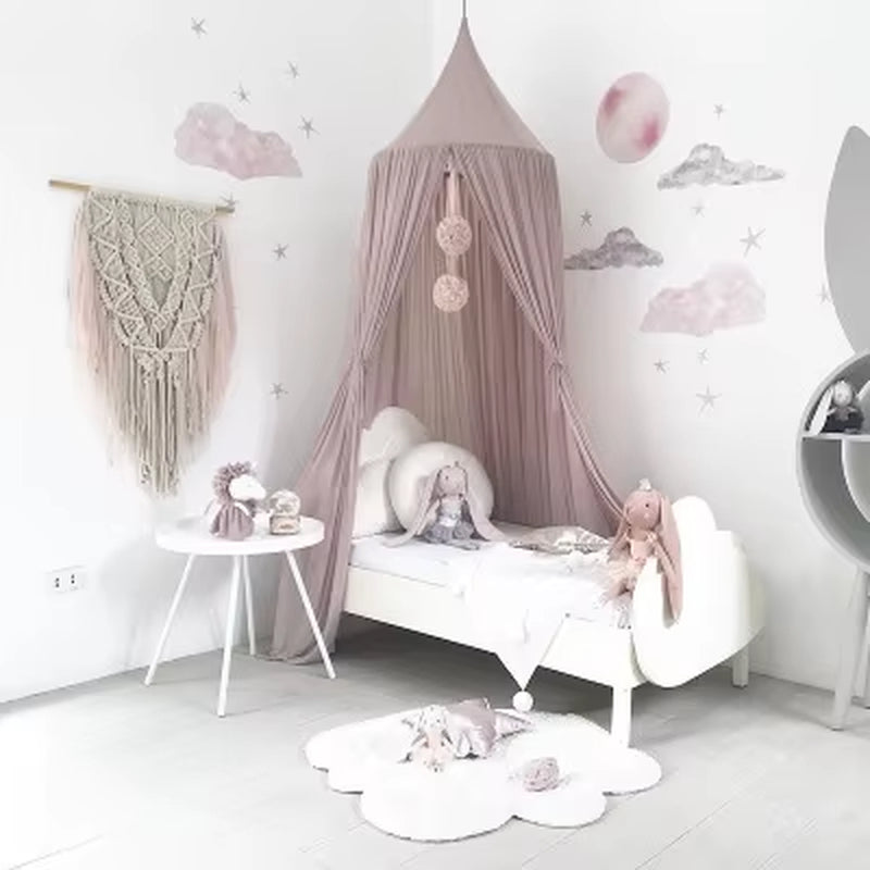 New Kids Baby Chiffon Mosquito Net Romantic Pink Princess Canopy Tent Bed Curtain for Adult Girls Nordic Style Home Decoration