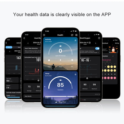 Smart Ring R08 Womens Men Electronic Smartring 5ATM Waterproof Blood Oxygen Pressure Health Monitor with Charging Case for Phone