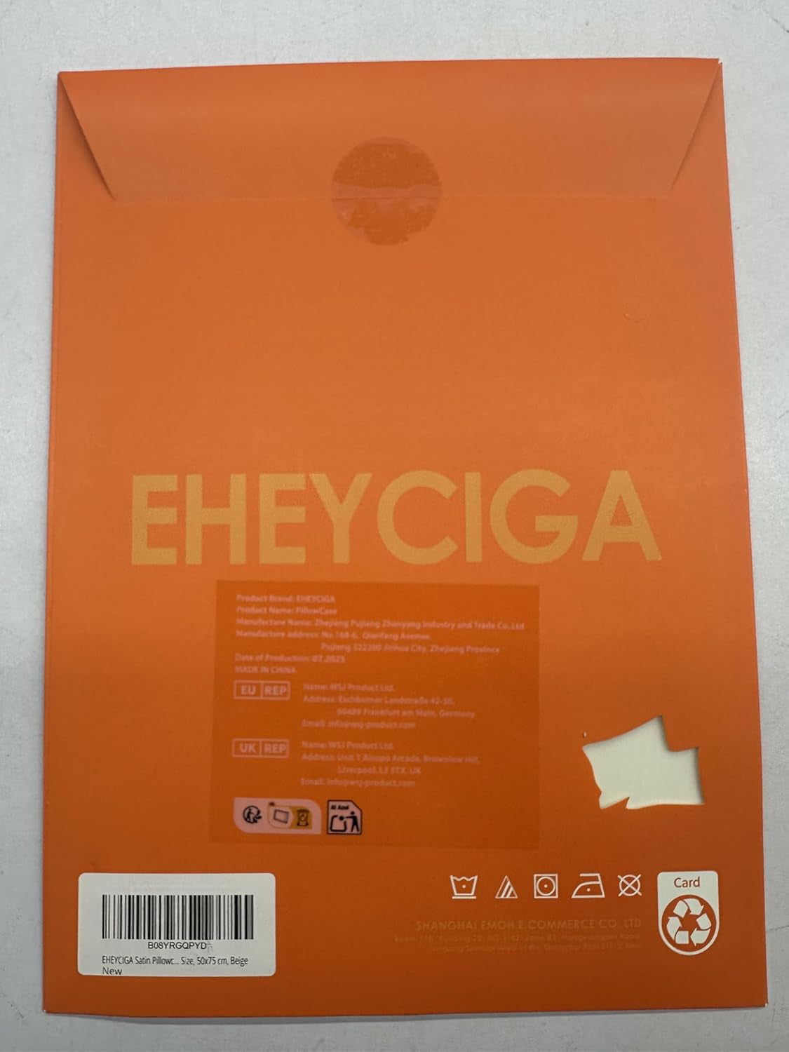 Satin Pillowcase Queen Set of 2, Soft Pillowcases for Hair and Skin Similar to Silk, Beige Pillow Cases 2 Pack with Envelope Closure, 20X30 Inches