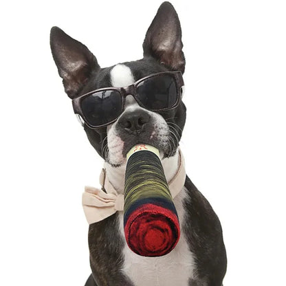 Green Sound Cigar Dog Toy
